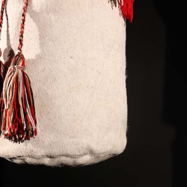 Mochi Cuero Wayuu Blanco