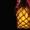 MochiCampe Gobelino en Cuero Rojo Bolso Amarillo